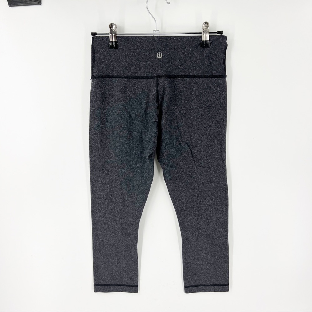 ✅ Lululemon Wunder Under Crop GREY SIZE 4